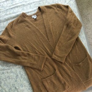 Super soft camel colored boyfriend sweater